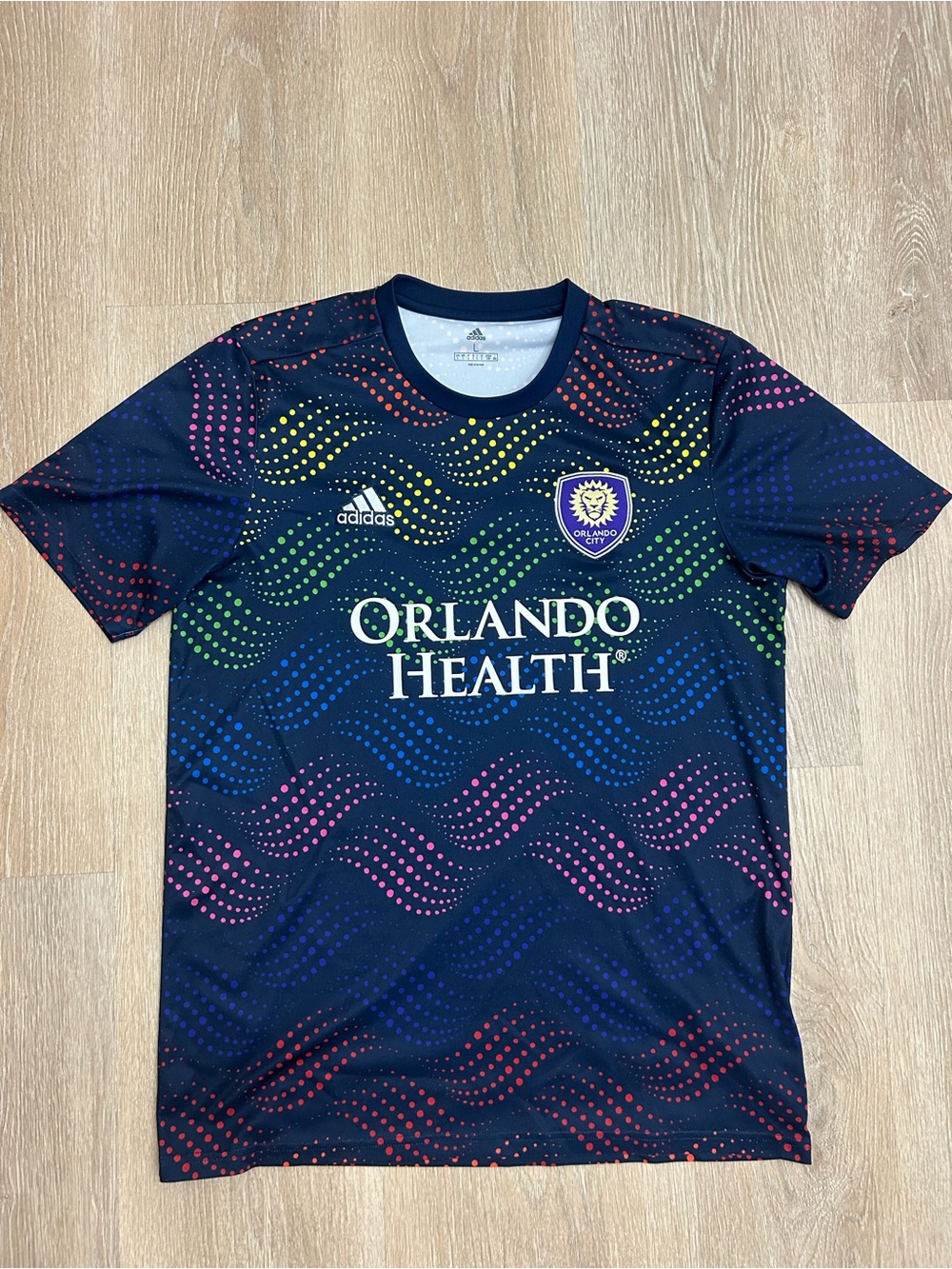 Adidas Orlando City SC 2019 2020 MLS Pride Warm up Shirt Mens Size L
